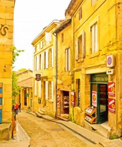 Beautiful Streets Of St Emilion paint by number