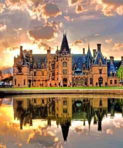 Biltmore House Reflection paint by number