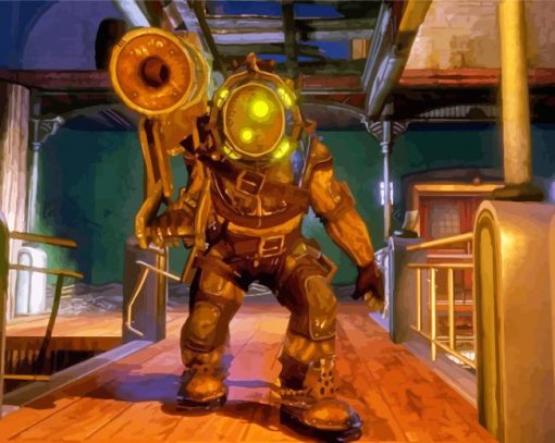 Bioshock Video Game paint by number