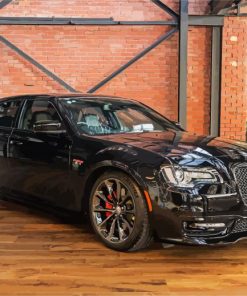 Black Chrysler 300 Srt paint by number