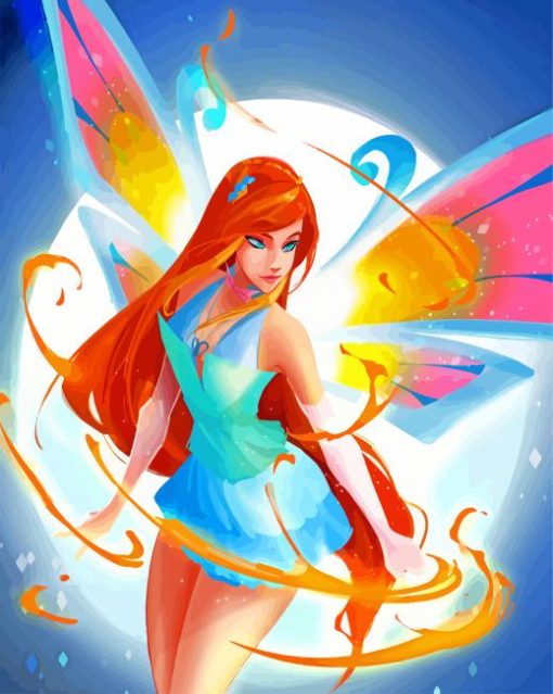 Bloom Winx Club Anime paint by number