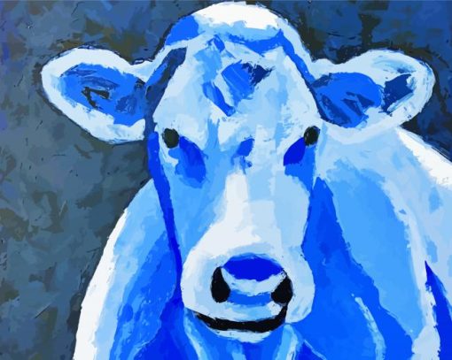 Blue Cow Art paint by number