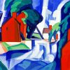 Blue Day Oscar Bluemner paint by number