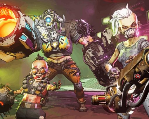 Borderlands Video Game Series paint by number