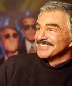 Burt Reynolds Smiling paint by number