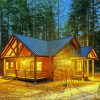 Cabin Woods paint by number