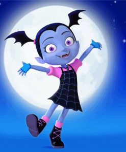 Cartoon Vampire Girl paint by number