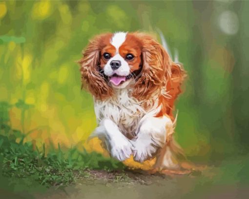 Cavalier King Charles Spaniel Puppies paint by number