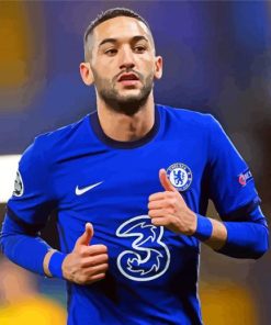 Chelsea FC Hakim Ziyech Footballer paint by number