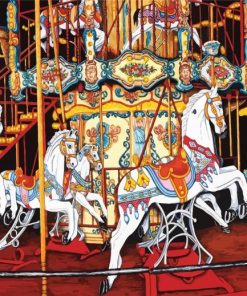 Circus Carousel paint by numbers