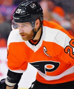 Claude Giroux Ice Hockey Player paint by number