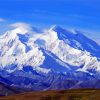 Denali Snowy Mountain Alaska paint by number