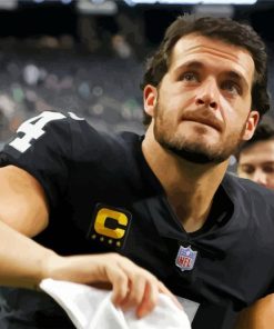 Derek Carr American Footballer paint by number