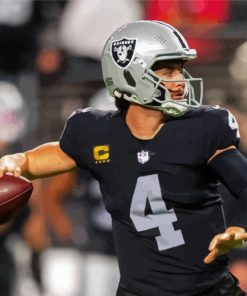 Derek Carr Football Quarterback paint by number