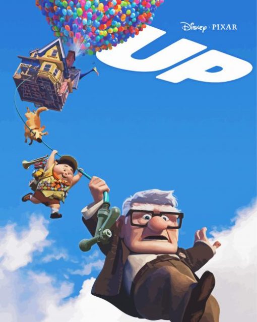 Disney Up Movie Poster paint by number