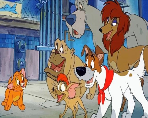 Disney Oliver And Company paint by number