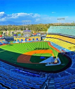 Dodger Stadium In Los Angeles California paint by number