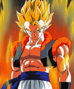 Dragon Ball Gogeta paint by number