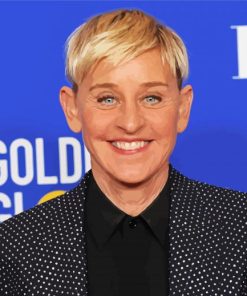 Ellen Degeneres Smiling paint by number