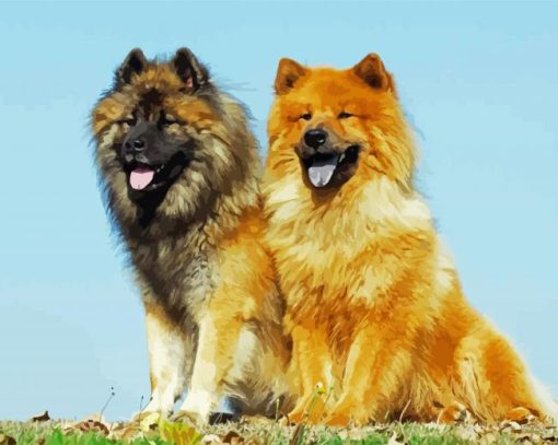 Eurasier Dogs paint by number