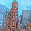 Flatiron Building Toronto paint by number