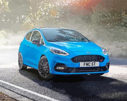 Ford Fiesta paint by number