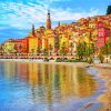 French Riviera Landscape paint by number