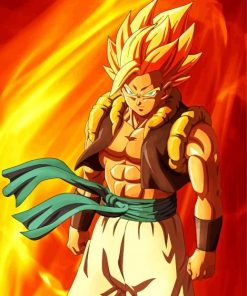 Gogeta Anime Character paint by number