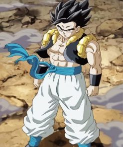 Gogeta Anime paint by number