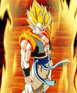 Gogeta Dragon Ball paint by number