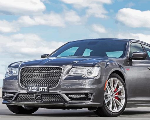 Grey Chrysler 300 Srt Car paint by number