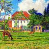 Gustave Cariot Paysage De Ferme paint by number