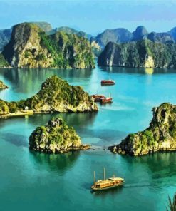 Ha Long Bay In Vietnam paint by number