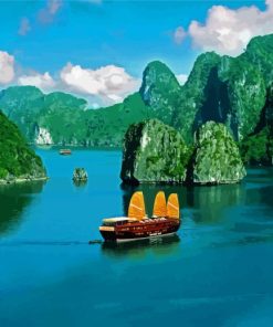 Ha Long Bay Vietnam paint by number