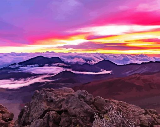 Haleakala National Park paint by number