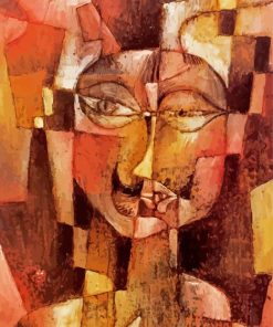 Head With German Moustache By Paul Klee paint by number