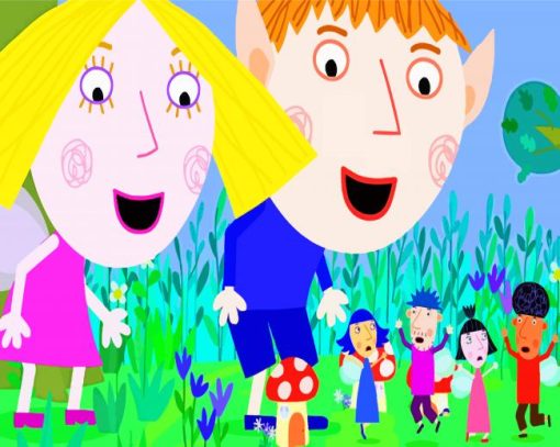 Holly And Ben Little Kingdom Cartoon paint by number