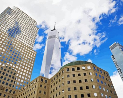 Hotels Near World Trade Center paint by number