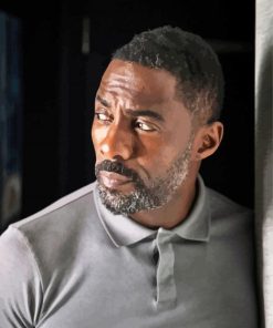 Idris Elba Actor paint by number