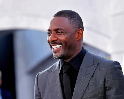 Idris Elba Portrait paint by number