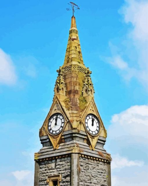 Ireland Waterford Clock Tower paint by number