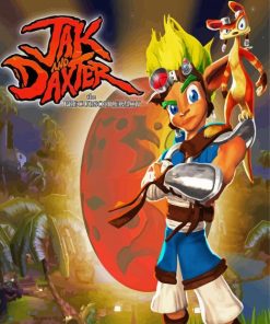 Jak And Daxter Video Game paint by number