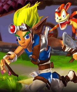 Jak And Daxter Video Game paint by number