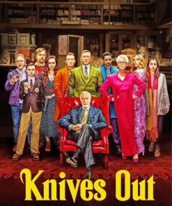 Knives Out Movie Poster paint by number