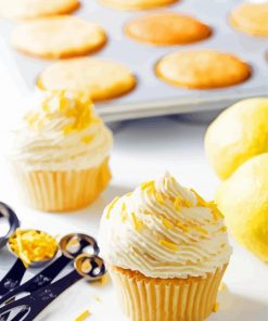 Lemon Cupcakes paint by number