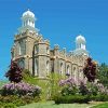 Logan Utah Temple paint by number