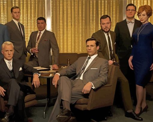 Mad Men Movie Characters paint by number