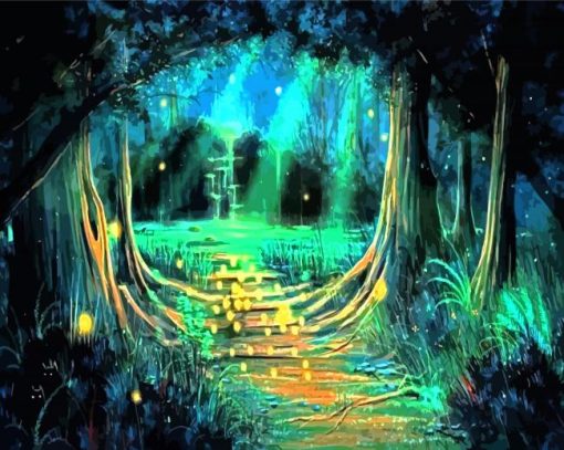 Magical Forest paint by number