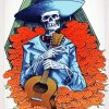 Mariachi Skeleton Art paint by number