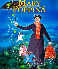 Mary Poppins Poster paint by number